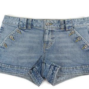 Arizona Jean Company Denim Blue Jean Stretch Short Shorts Size 7